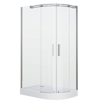 Душевой уголок Grossman Galaxy GR-4110L 110х80 стекло прозрачное профиль хром глянцевый без поддона